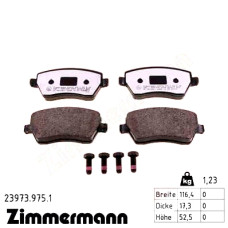 Передние тормозные колодки 239739751 Otto Zimmermann rd:z
