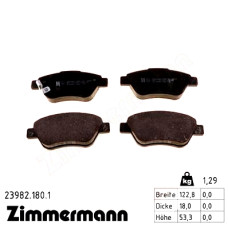 Передние тормозные колодки 239821801 Otto Zimmermann