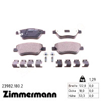 Передние тормозные колодки 239821802 Otto Zimmermann