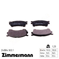 Передние тормозные колодки 240041651 Otto Zimmermann