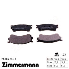 Передние тормозные колодки 240041651 Otto Zimmermann