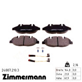 Передние тормозные колодки 240072103 Otto Zimmermann