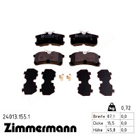 Задние тормозные колодки 240131551 Otto Zimmermann