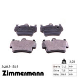 Задние тормозные колодки 240491709 Otto Zimmermann
