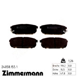 Задние тормозные колодки 240581551 Otto Zimmermann