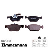 Передние тормозные колодки 240671901 Otto Zimmermann