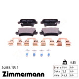 Задние тормозные колодки 240861552 Otto Zimmermann