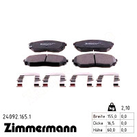 Передние тормозные колодки 240921651 Otto Zimmermann