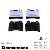Задние тормозные колодки 240979701 Otto Zimmermann rd:z