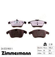 Передние тормозные колодки 241239001 Otto Zimmermann rd:z