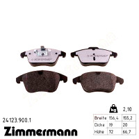 Передние тормозные колодки 241239001 Otto Zimmermann rd:z