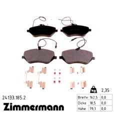 Передние тормозные колодки 241331852 Otto Zimmermann