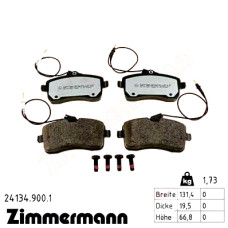 Передние тормозные колодки 241349001 Otto Zimmermann rd:z