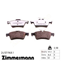 Задние тормозные колодки 241379681 Otto Zimmermann rd:z