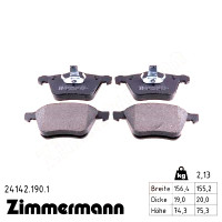 Передние тормозные колодки 241421901 Otto Zimmermann