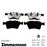 Передние тормозные колодки 241519021 Otto Zimmermann rd:z