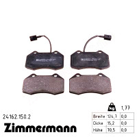 Передние тормозные колодки 241621502 Otto Zimmermann