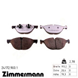 Передние тормозные колодки 241729001 Otto Zimmermann rd:z