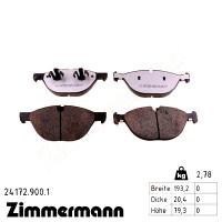 Передние тормозные колодки 241729001 Otto Zimmermann rd:z