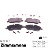 Передние тормозные колодки 241911802 Otto Zimmermann