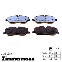Передние тормозные колодки 241919801 Otto Zimmermann rd:z