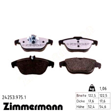 Задние тормозные колодки 242539751 Otto Zimmermann rd:z