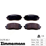 Передние тормозные колодки 242751651 Otto Zimmermann