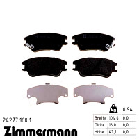 Передние тормозные колодки 242771601 Otto Zimmermann