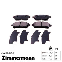 Передние тормозные колодки 242831651 Otto Zimmermann