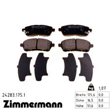 Передние тормозные колодки 242831751 Otto Zimmermann