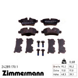 Задние тормозные колодки 242891701 Otto Zimmermann