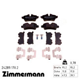 Задние тормозные колодки 242891702 Otto Zimmermann
