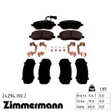 Передние тормозные колодки 242941902 Otto Zimmermann