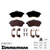 Передние тормозные колодки 243062052 Otto Zimmermann