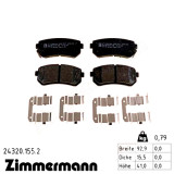 Задние тормозные колодки 243201552 Otto Zimmermann
