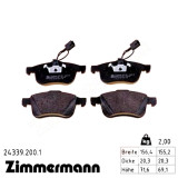 Передние тормозные колодки 243392001 Otto Zimmermann