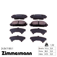Передние тормозные колодки 243471801 Otto Zimmermann