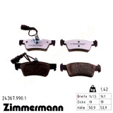 Задние тормозные колодки 243679901 Otto Zimmermann rd:z