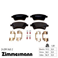 Передние тормозные колодки 243911602 Otto Zimmermann