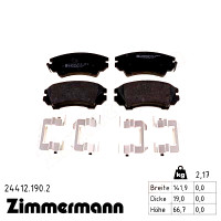 Передние тормозные колодки 244121902 Otto Zimmermann