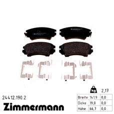 Передние тормозные колодки 244121902 Otto Zimmermann