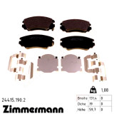 Передние тормозные колодки 244151902 Otto Zimmermann