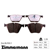 Передние тормозные колодки 244369001 Otto Zimmermann rd:z