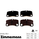 Задние тормозные колодки 244541701 Otto Zimmermann
