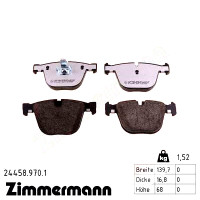 Задние тормозные колодки 244589701 Otto Zimmermann rd:z