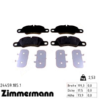 Передние тормозные колодки 244591851 Otto Zimmermann