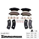 Задние тормозные колодки 244651902 Otto Zimmermann