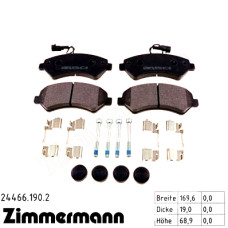 Передние тормозные колодки 244661902 Otto Zimmermann