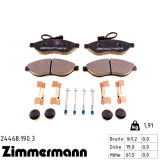 Передние тормозные колодки 244681903 Otto Zimmermann