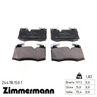 Передние тормозные колодки 244781501 Otto Zimmermann